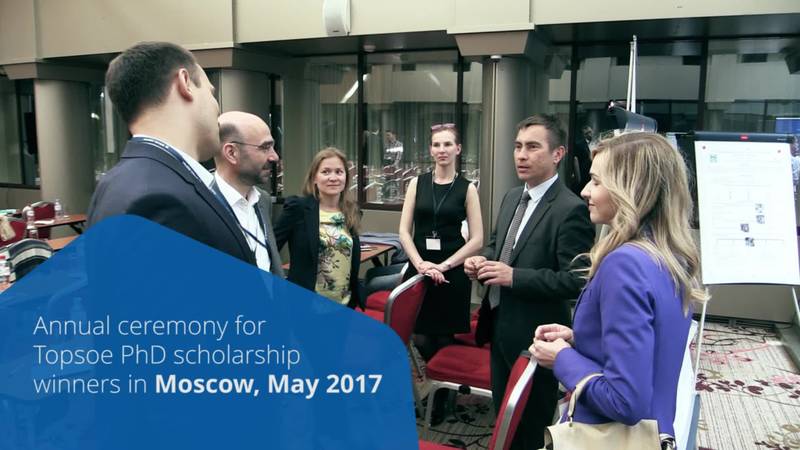 Annual ceremony for Topsoe PhD scholarship winners in Moscow