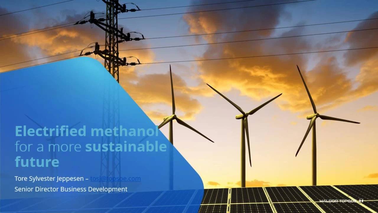 Webinar: Electrified methanol for a more sustainable future