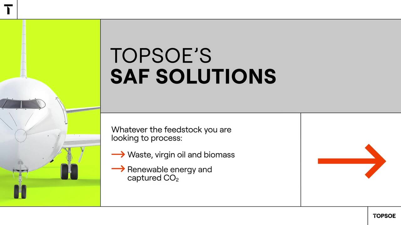 Topsoe's SAF Solutions