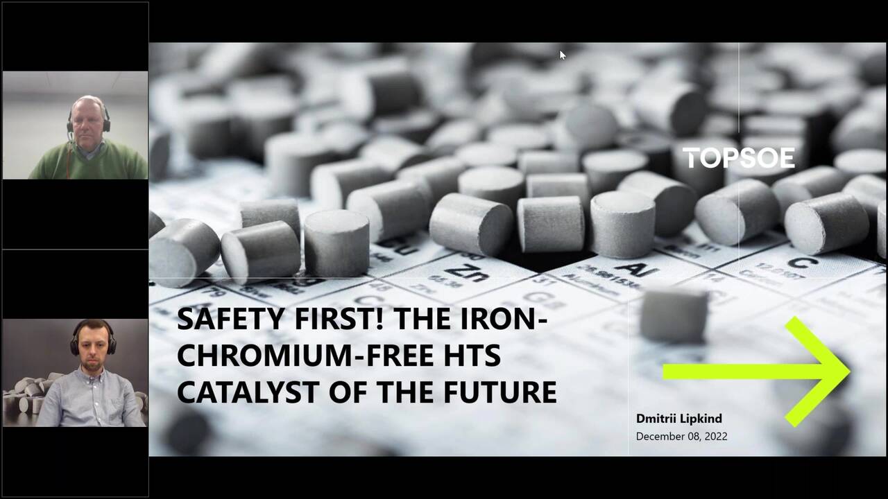 Webinar: Safety first! The iron chromium free HTS catalyst of the future